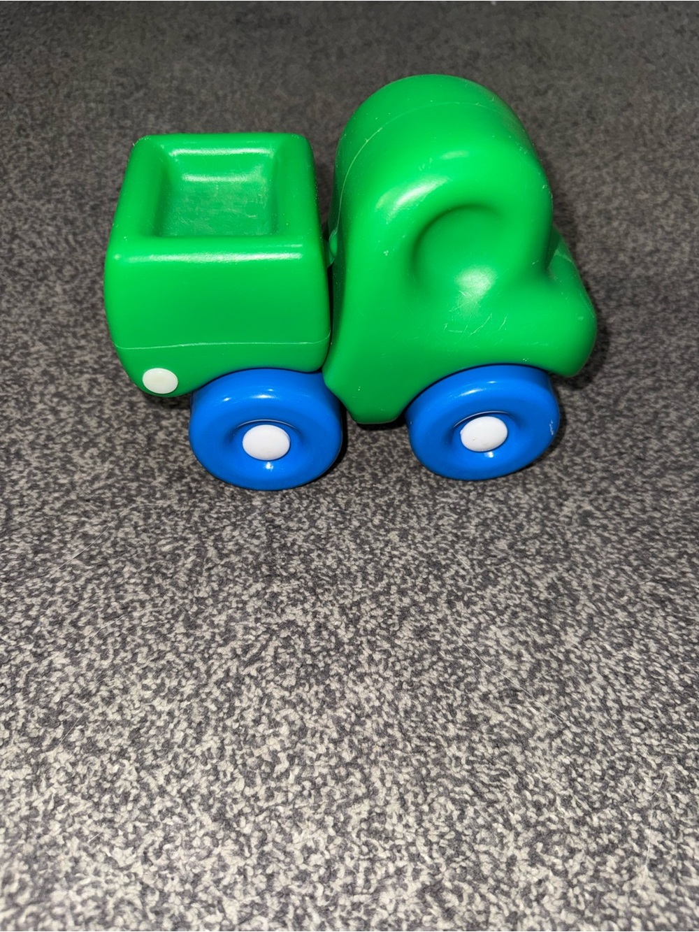 Vintage Little Tikes Green Blue Mini Dump Truck Toy Vehicle Toddler Preschool
